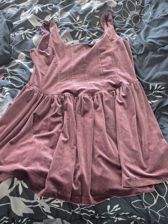And Now This Dresses & Skirts - Women’s Sleeveless Velvet Babydoll Dress - Mauve